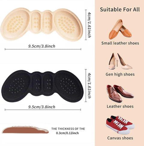 Heel Cushion Pads – 3 Pairs (6 pads)